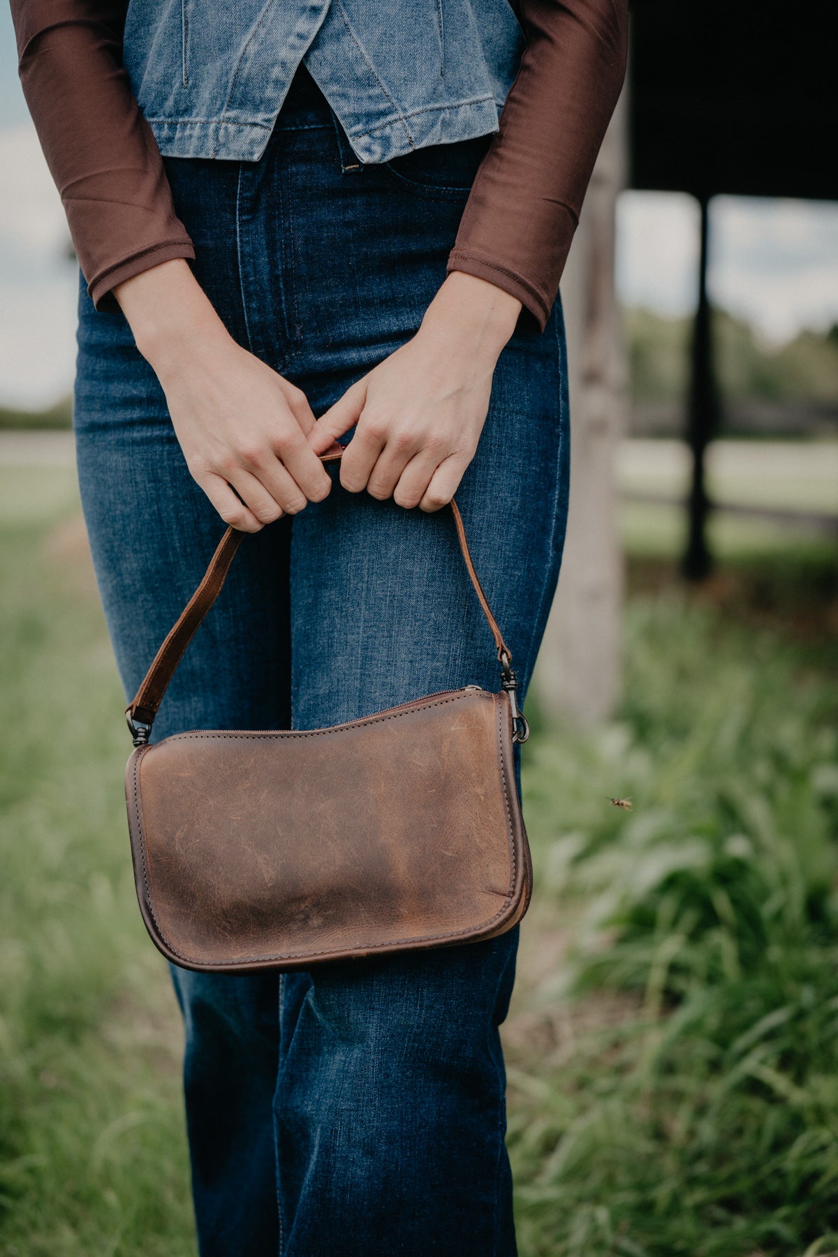 'Emmy' Cowhide Purse