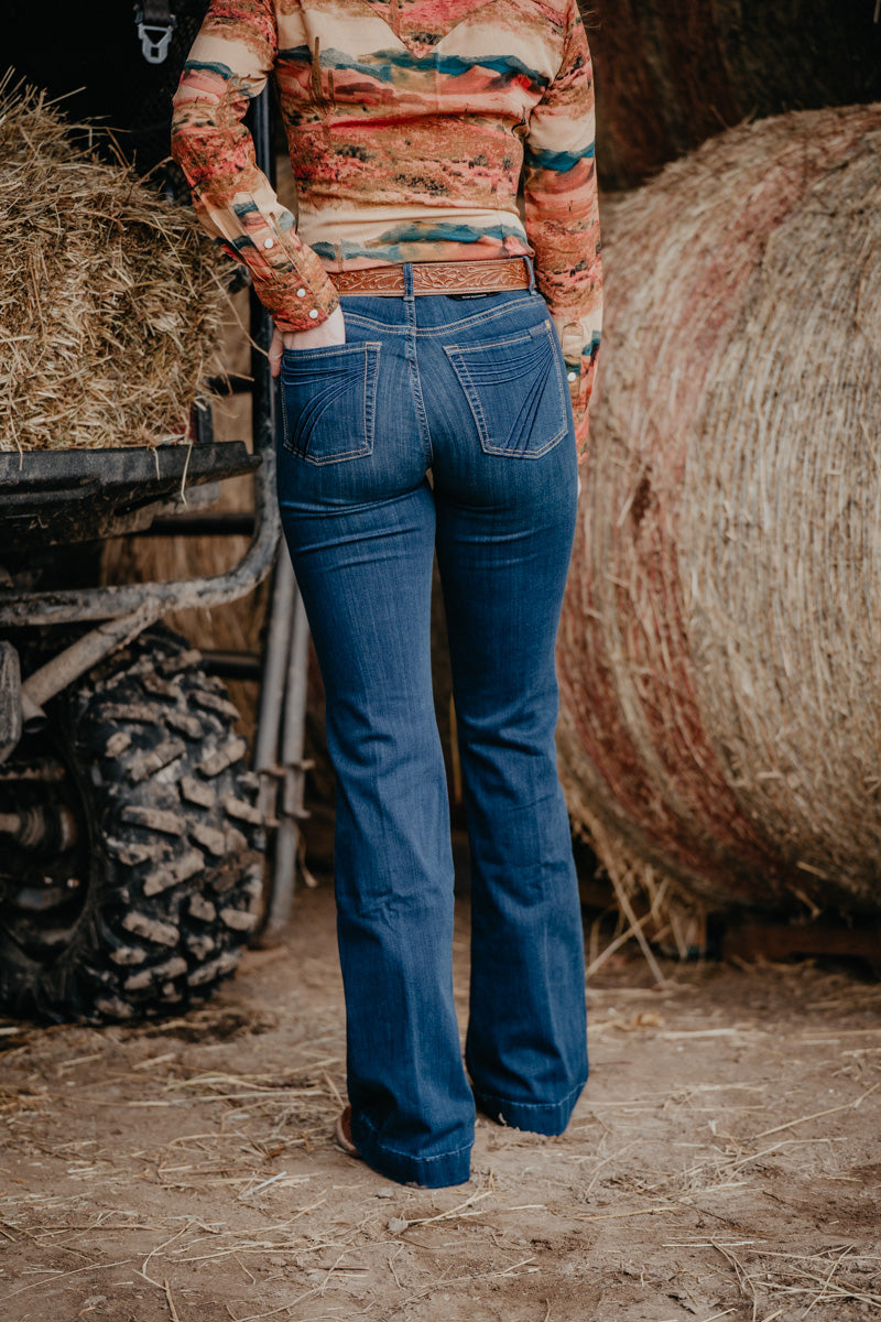 'Tried & True' Dark Wash Dojo Trouser by 7FMK (Long 36" Inseam)