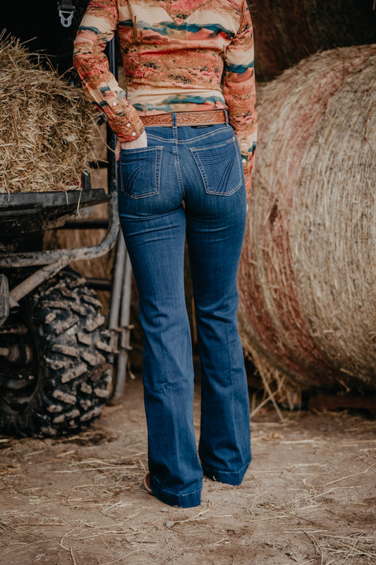 'Tried & True' Dark Wash Dojo Trouser by 7FMK (Long 36" Inseam)