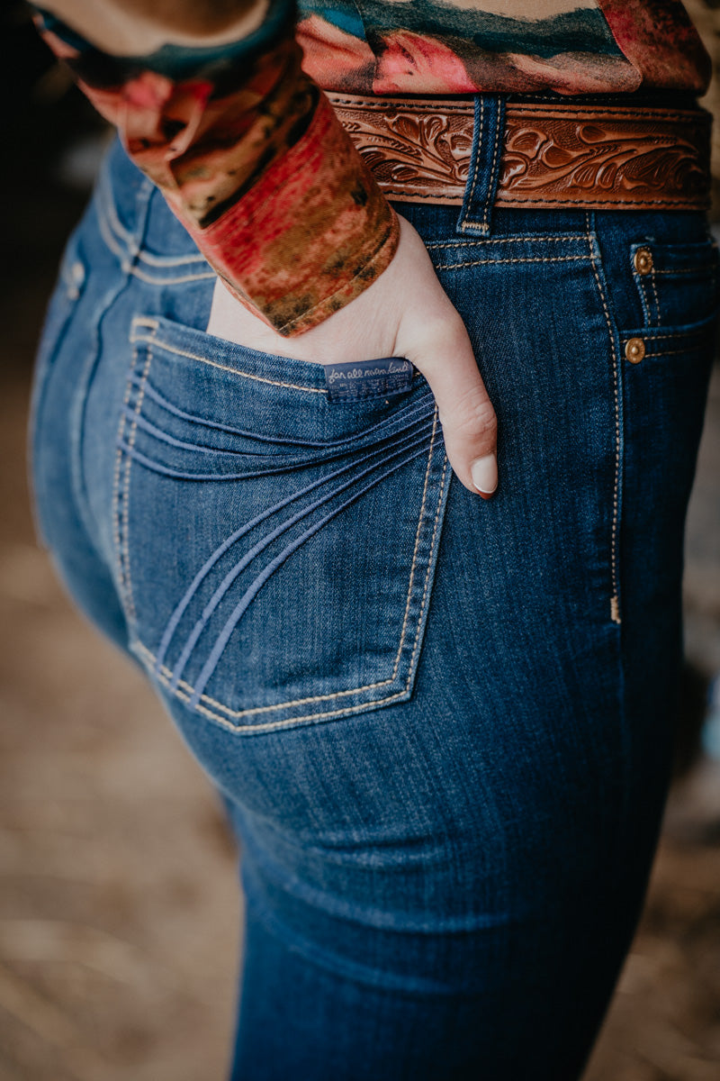 'Tried & True' Dark Wash Dojo Trouser by 7FMK (Long 36" Inseam)