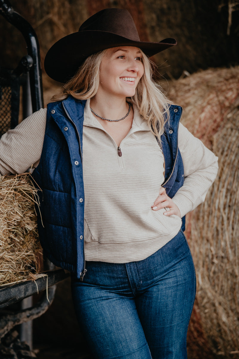 'Taelyn' Western Rinse Denim Vest by Ariat (XS-XXL)