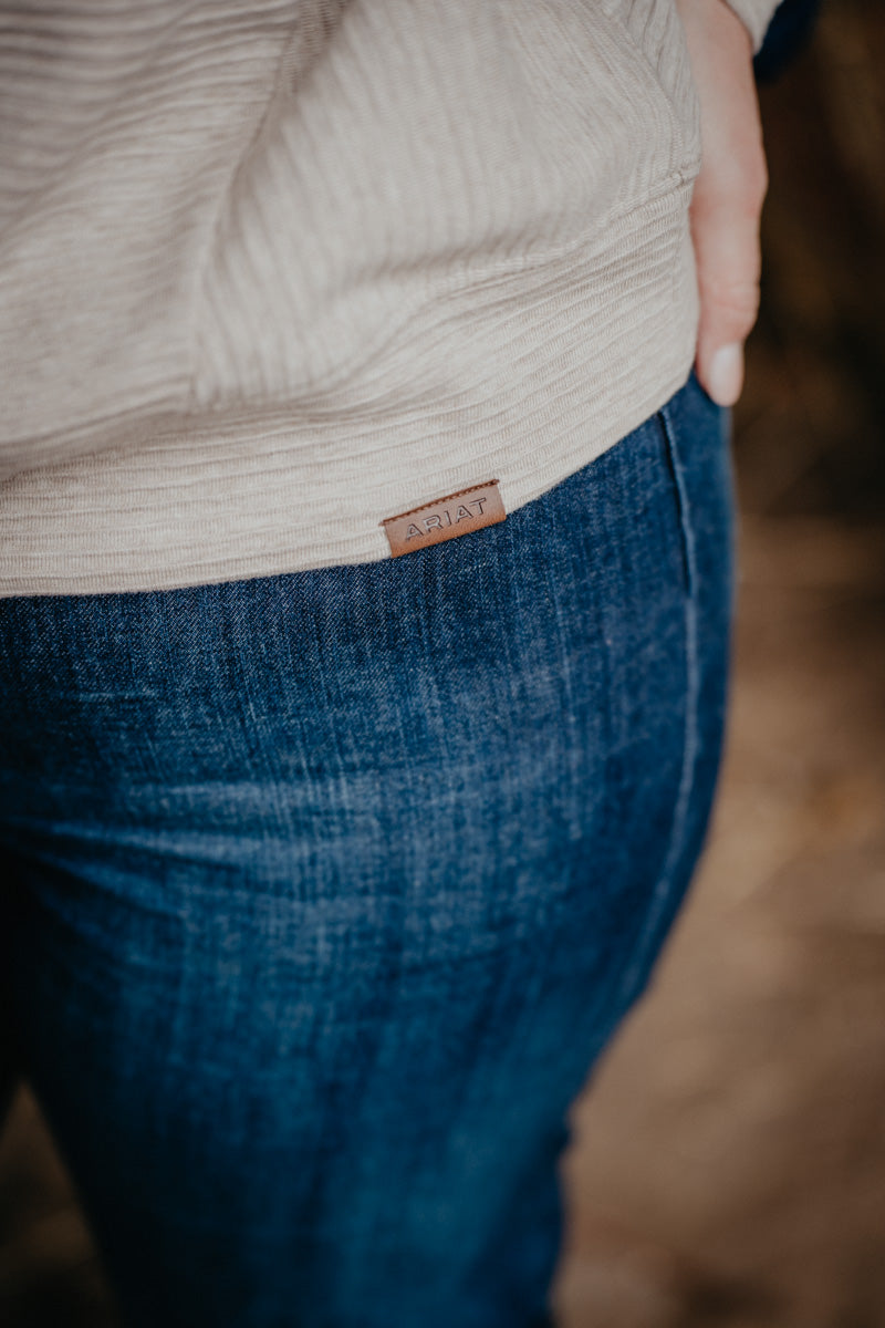 'High Noon' Women's Ariat Textured 1/2 Zip Sweater (XS-XXL)