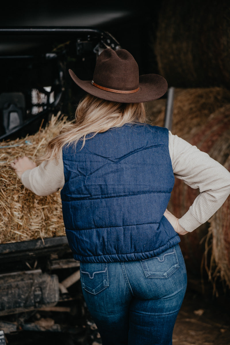 'Taelyn' Western Rinse Denim Vest by Ariat (XS-XXL)