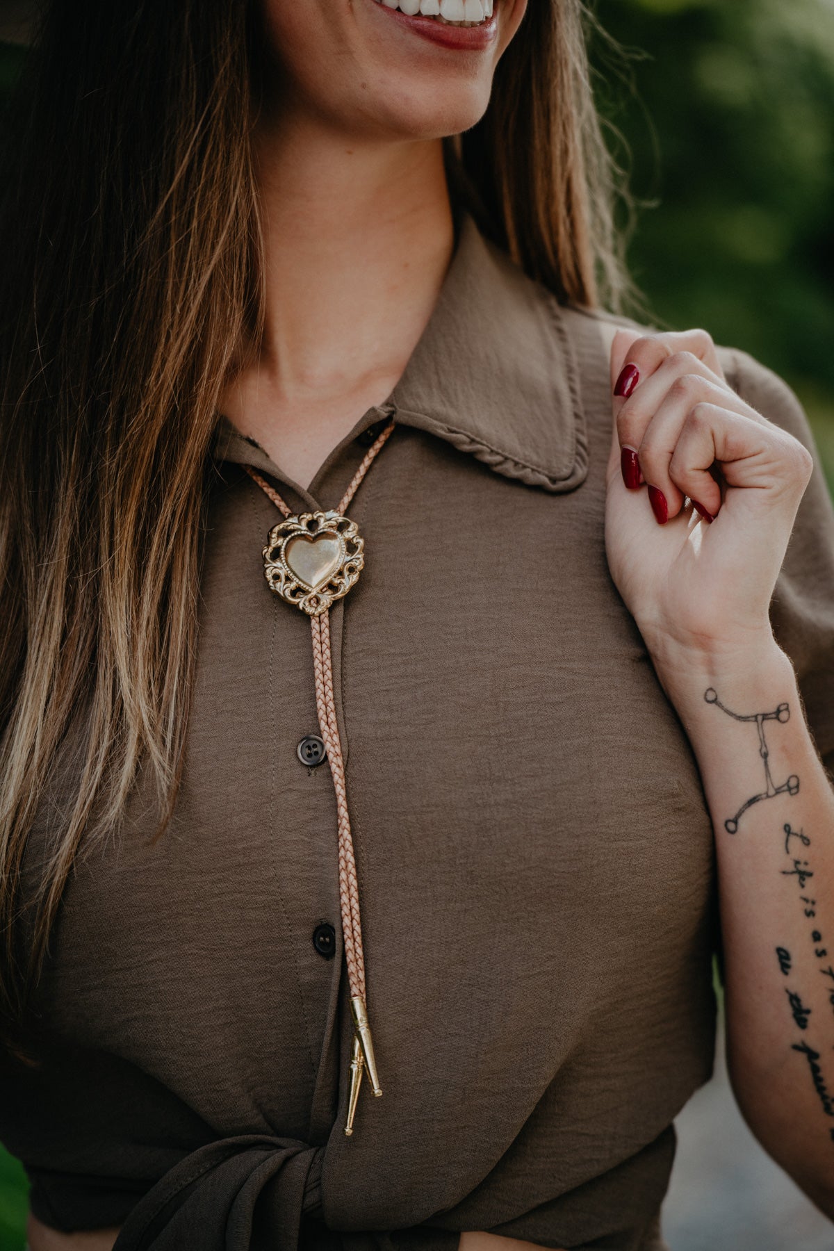 Sacred Heart Bolo Tie by November Maker