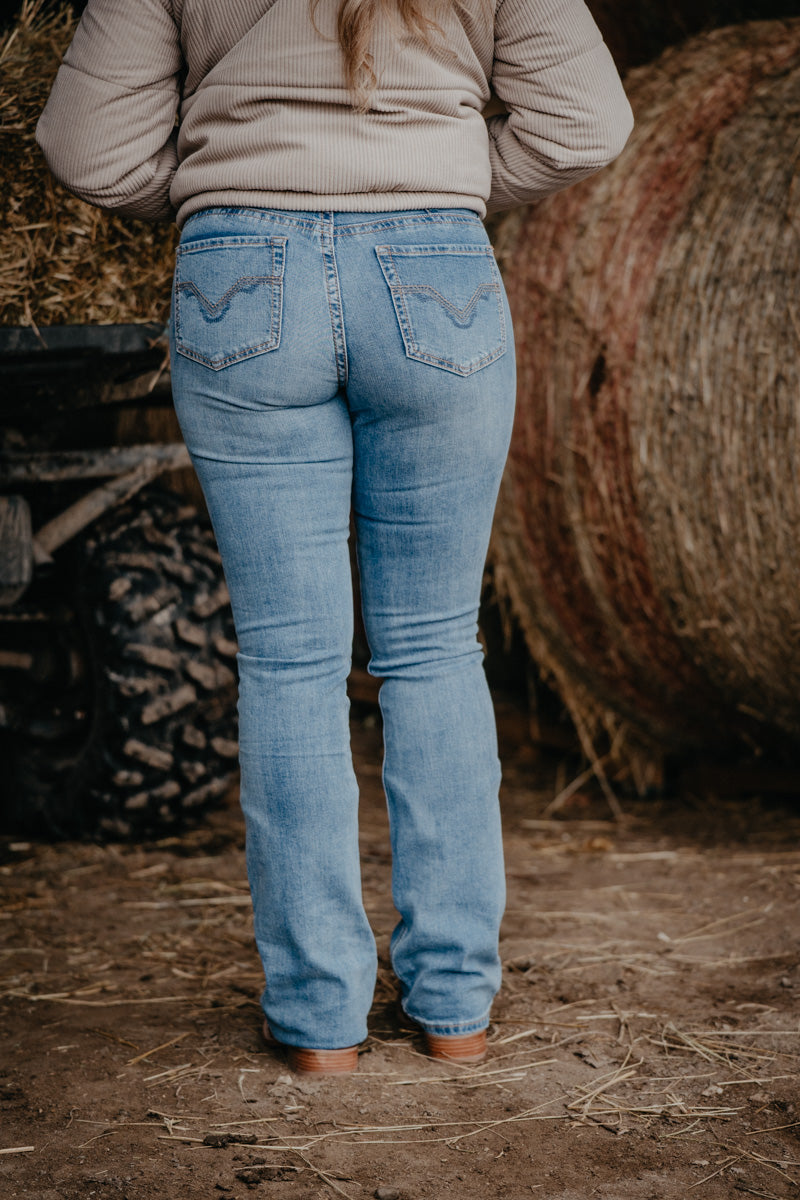 'Langley' Yoke Detail High Rise Bootcut (Sizes 24-36)