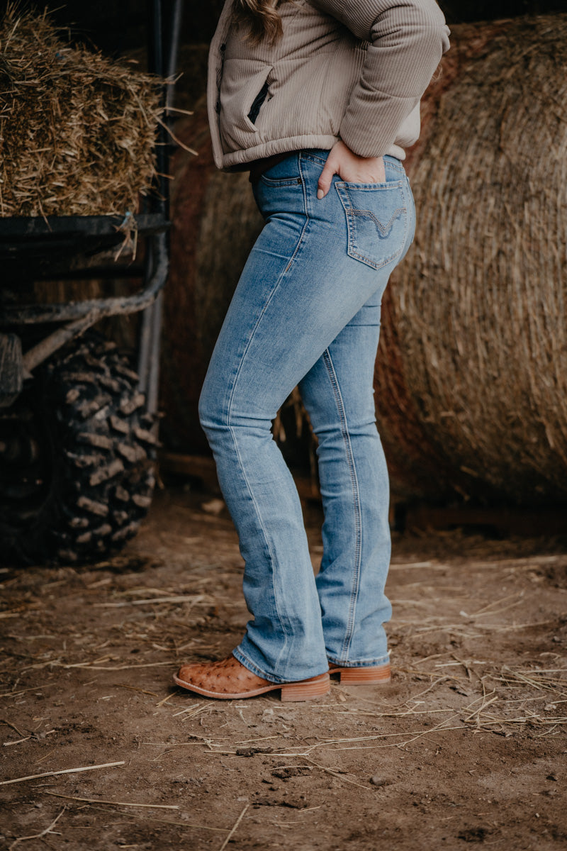 'Langley' Yoke Detail High Rise Bootcut (Sizes 24-36)