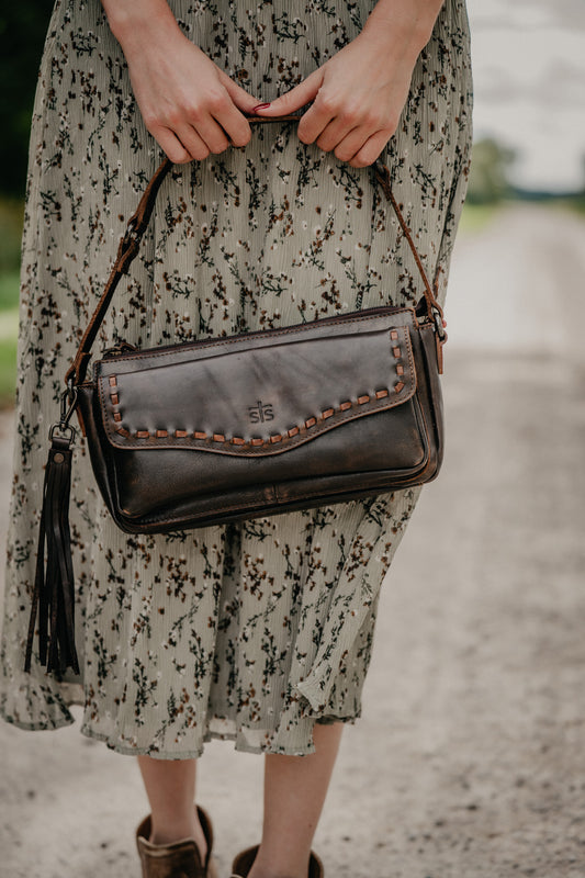 'Bandera' Chocolate Shoulder Bag