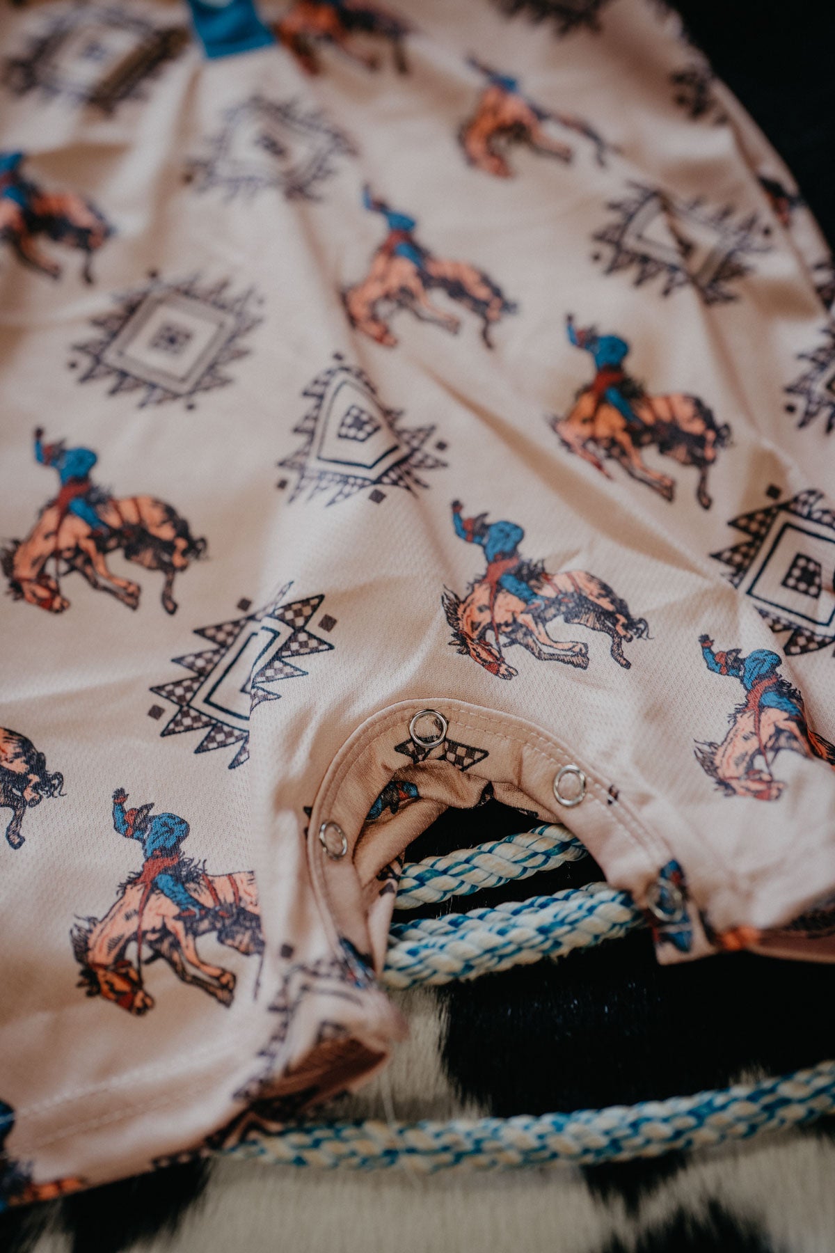 Aztec Bucking Horse Romper (3-6M to 2T)