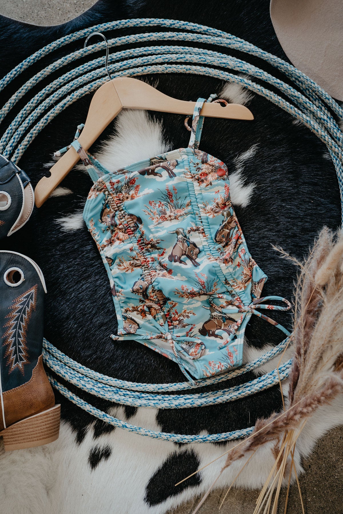 Bucking Bloom Girls Swimsuit (6-12M to 5T)