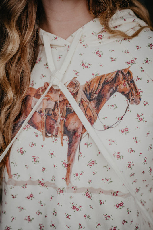 Good Horse Floral Hoodie (S-L)