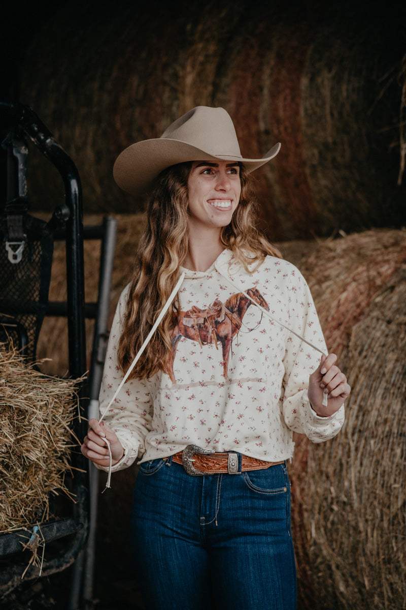 Good Horse Floral Hoodie (S-L)