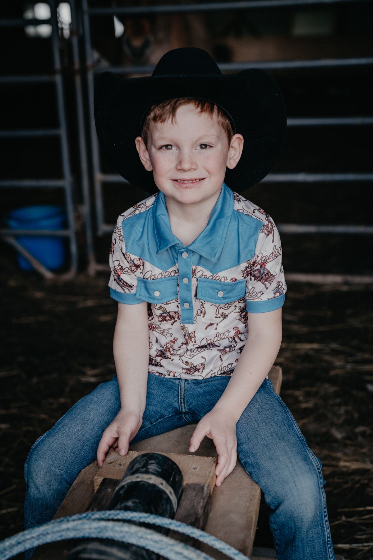 Rodeo Bull Rider Pearl Snap Onesie/Tee (3-6M to 7T)