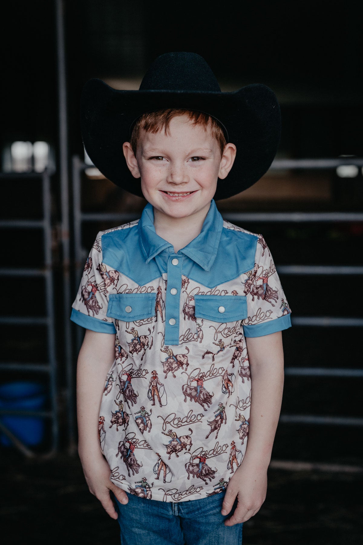 Rodeo Bull Rider Pearl Snap Onesie/Tee (3-6M to 7T)