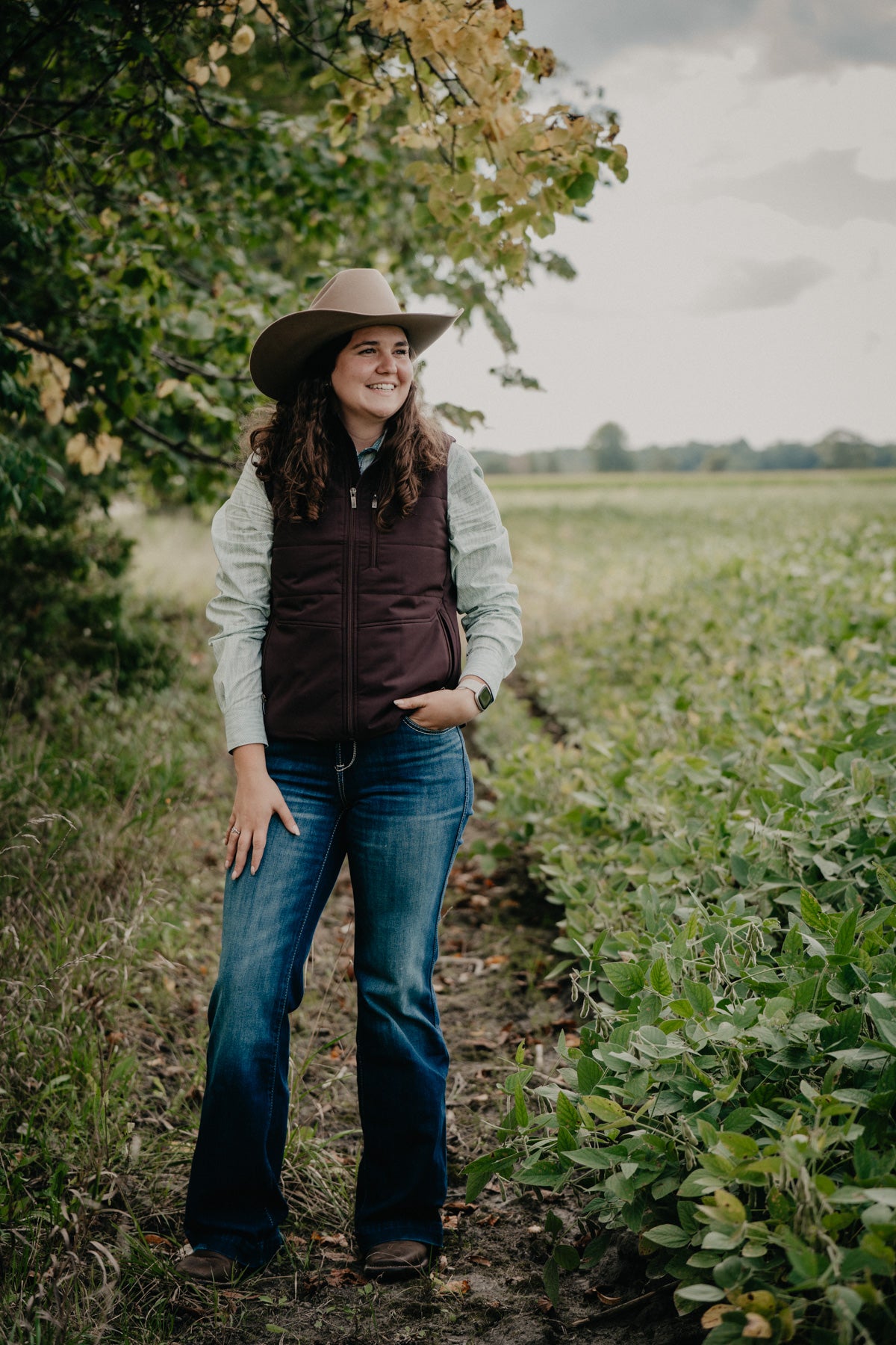 'Titan' Women's Chocolate Plum Vest by Ariat