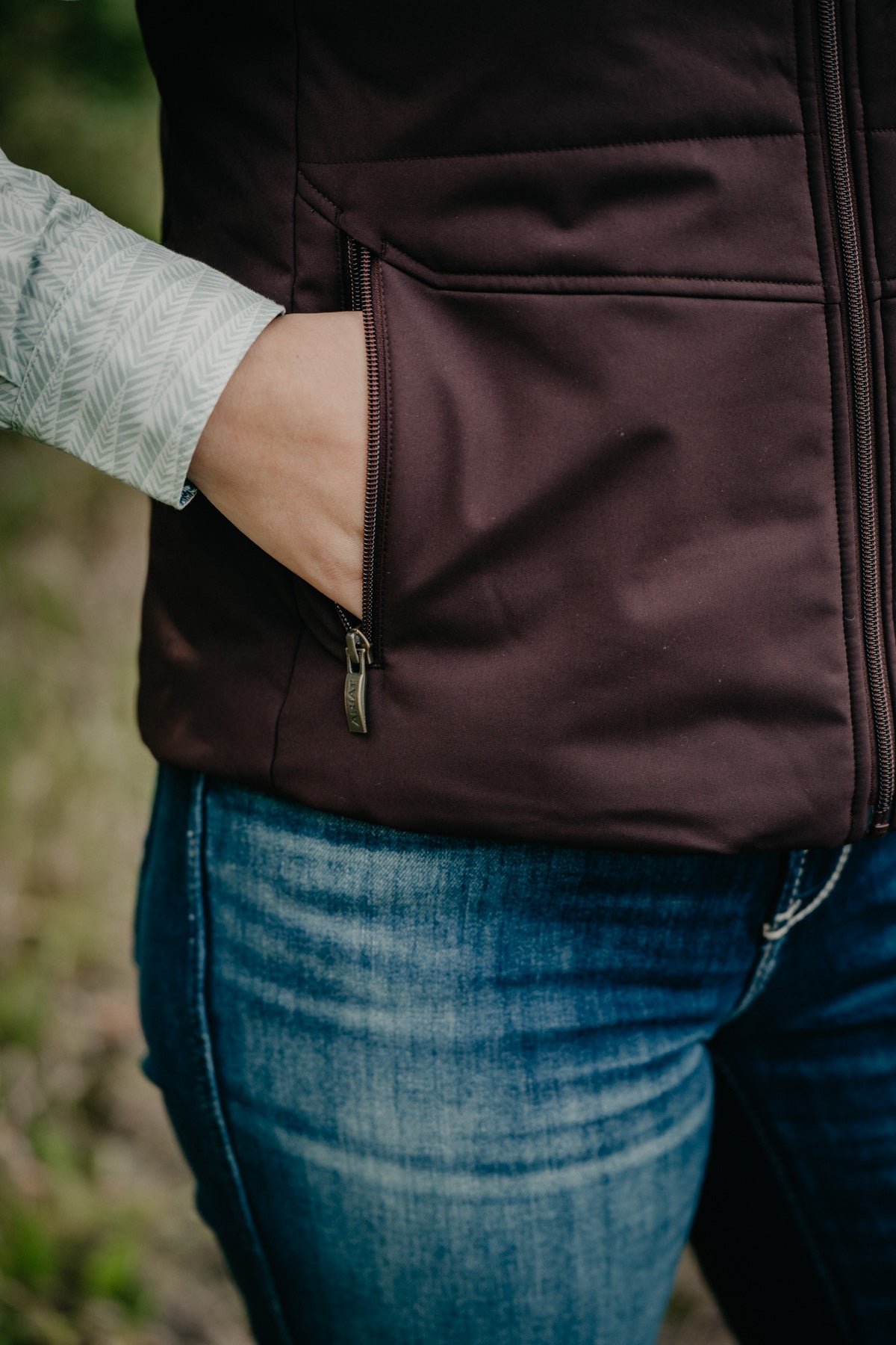 'Titan' Women's Chocolate Plum Vest by Ariat