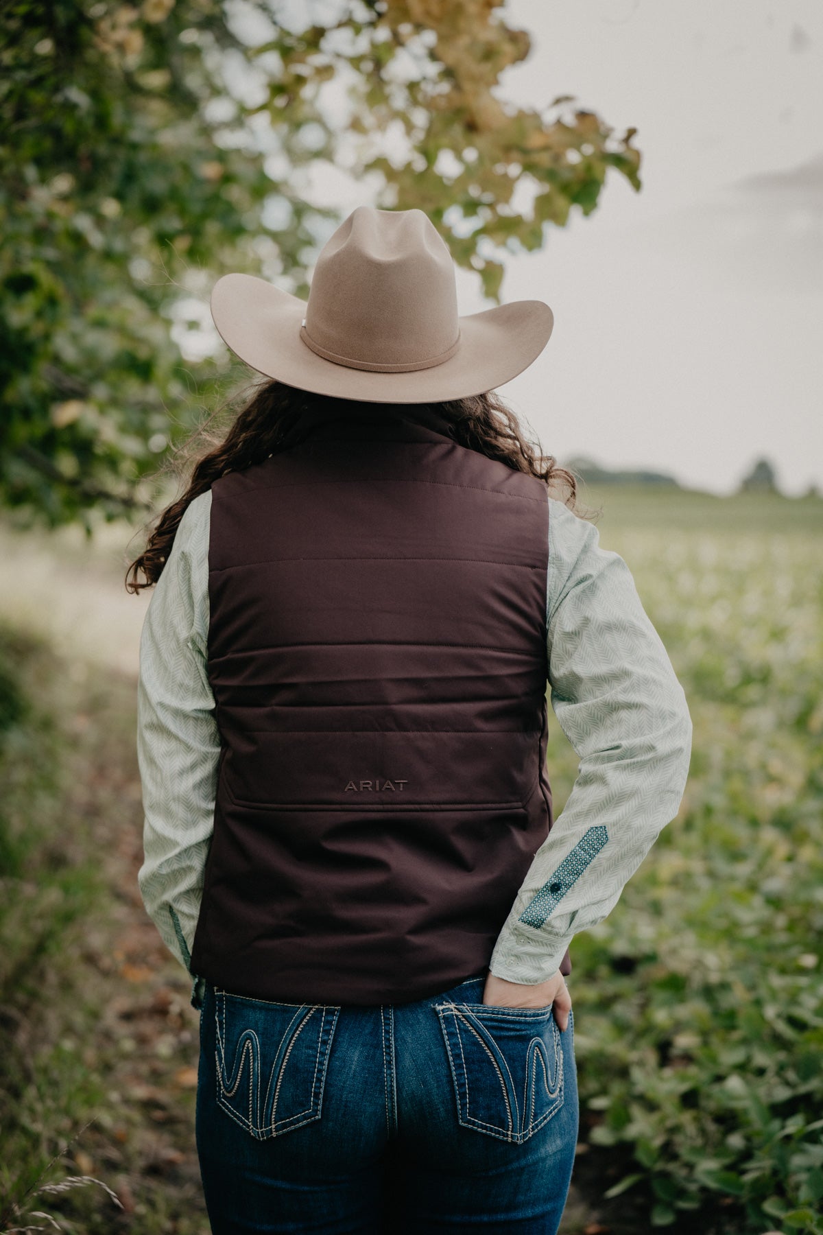 'Titan' Women's Chocolate Plum Vest by Ariat