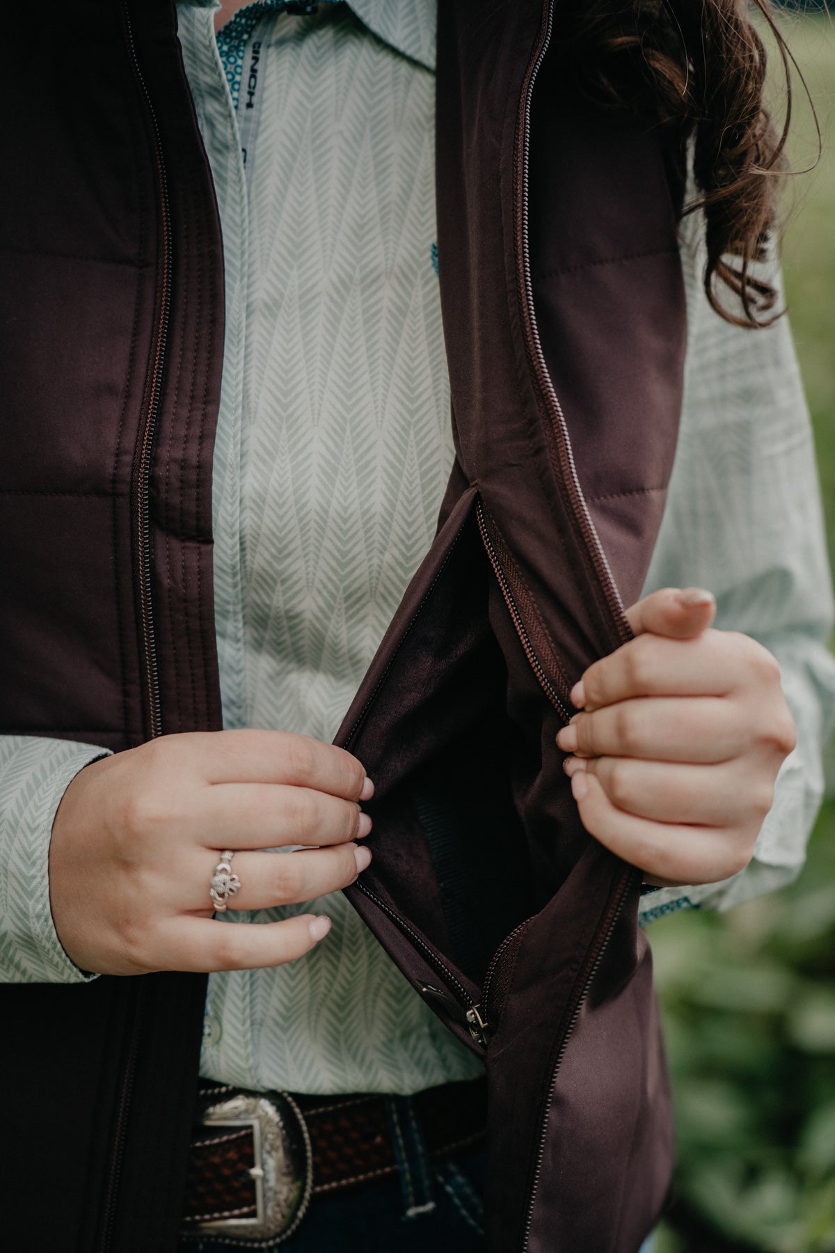 'Titan' Women's Chocolate Plum Vest by Ariat