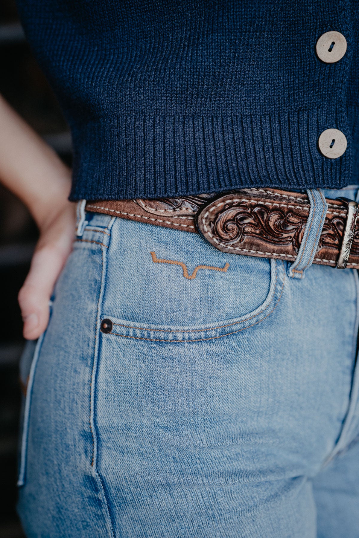 'Zoey' High Rise Wide Leg Jean by Kimes Ranch