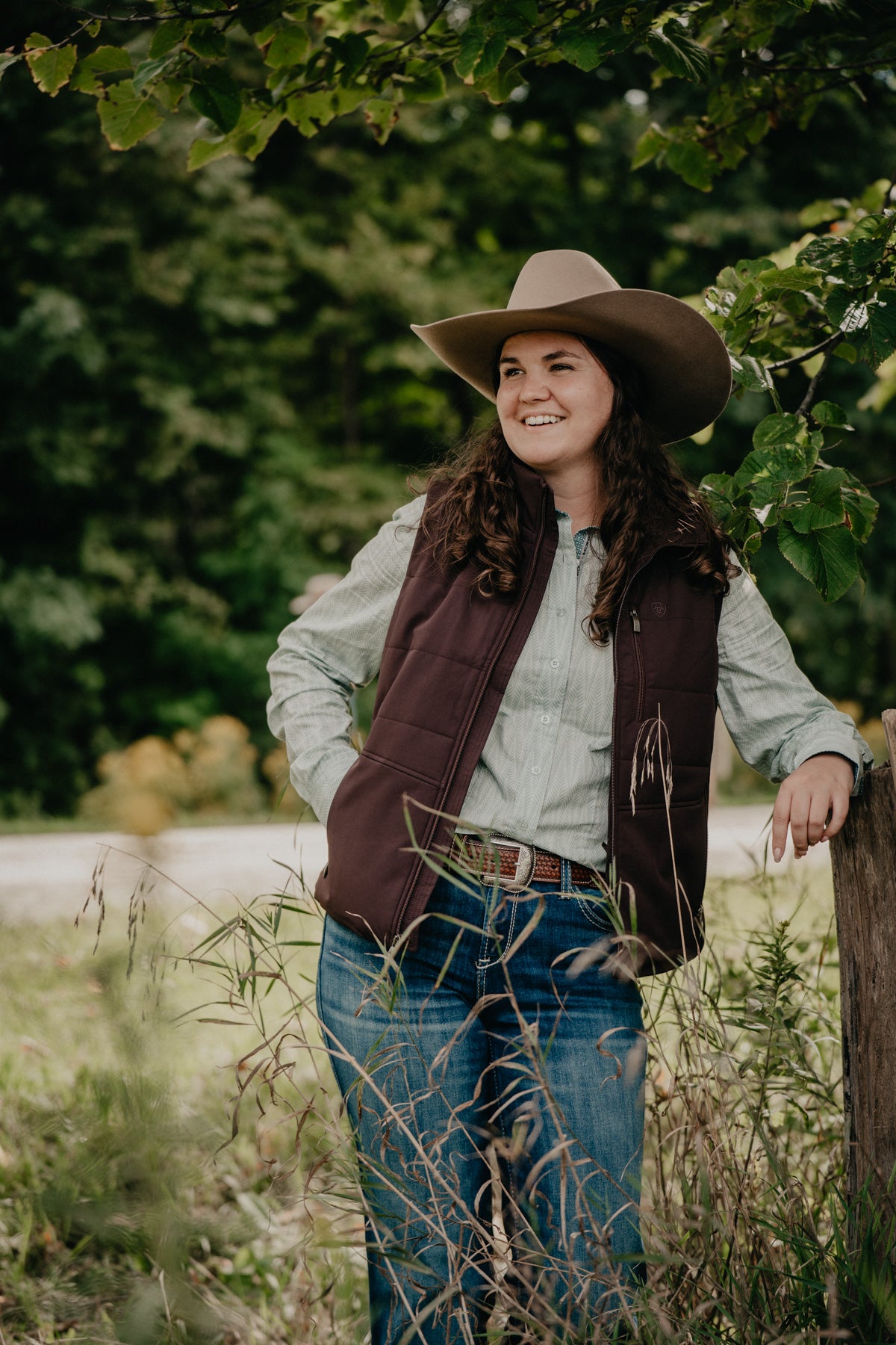 'Titan' Women's Chocolate Plum Vest by Ariat