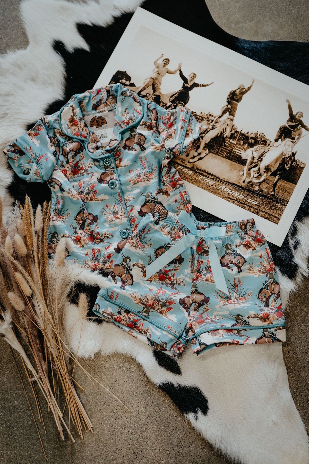 'Brynn' Bucking Bloom Girls PJ Set (6-12M to 7T)