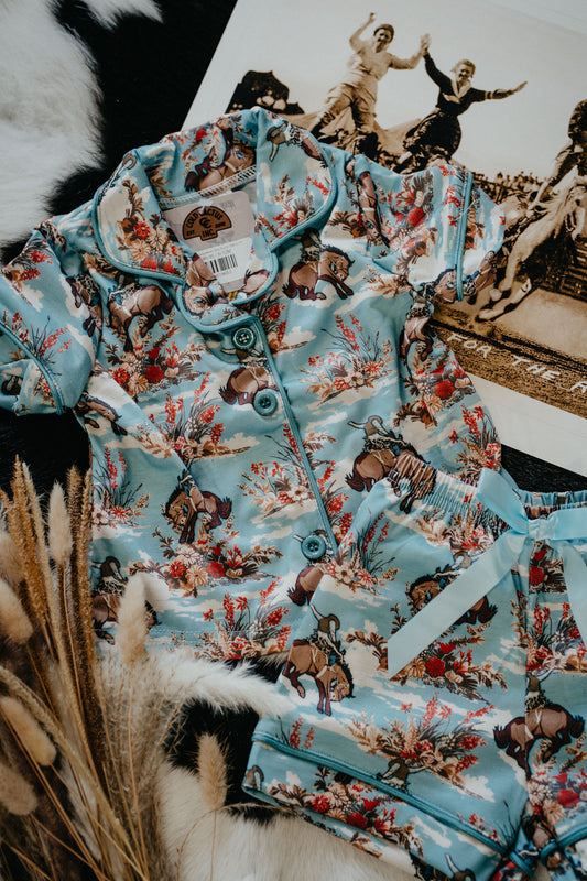 'Brynn' Bucking Bloom Girls PJ Set (6-12M to 7T)