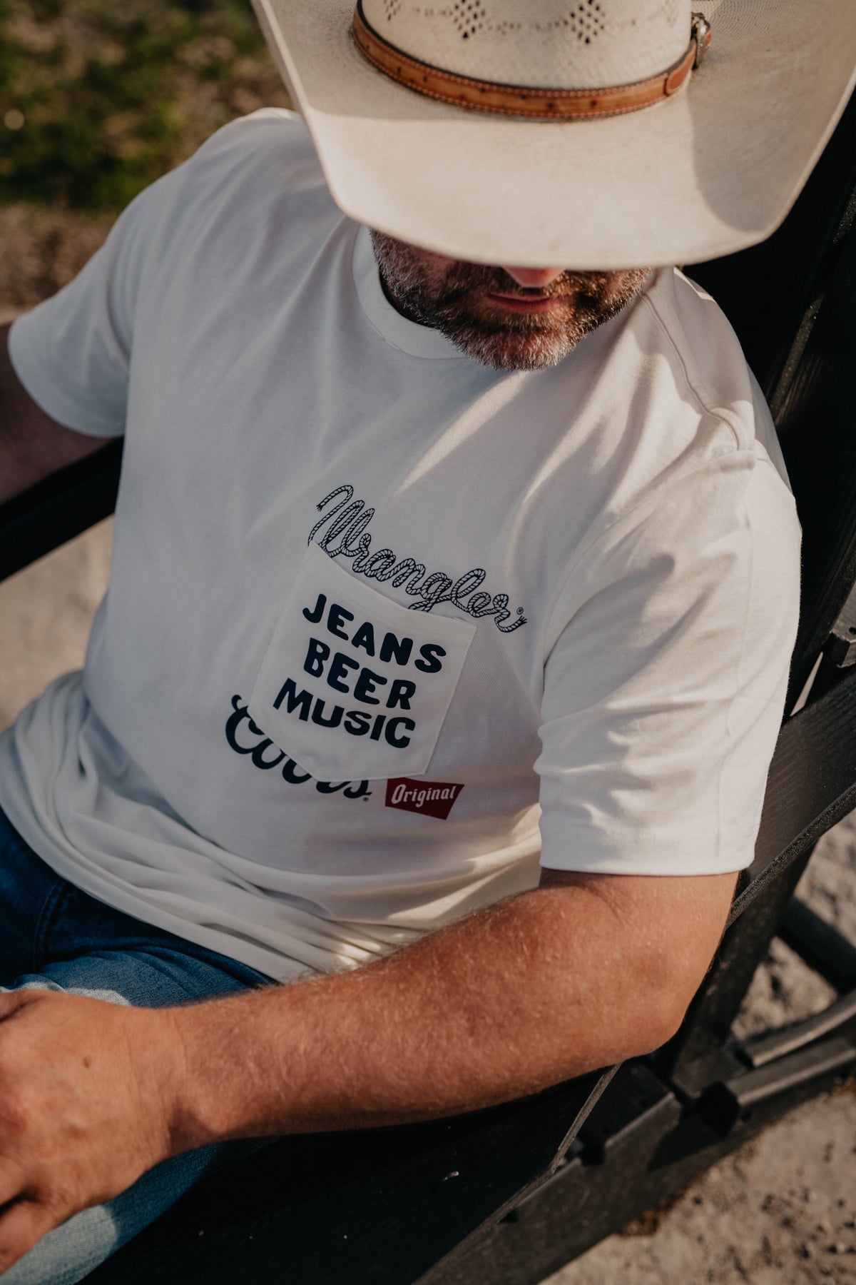 'Light' Wrangler X Coors Pocket Tee (XS-XXL)