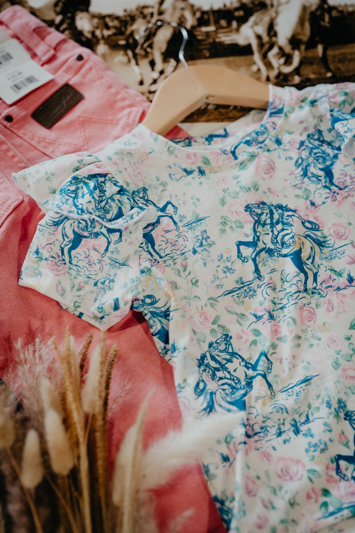 'Fiona' Floral Frontier Shirt (3T to 7T)