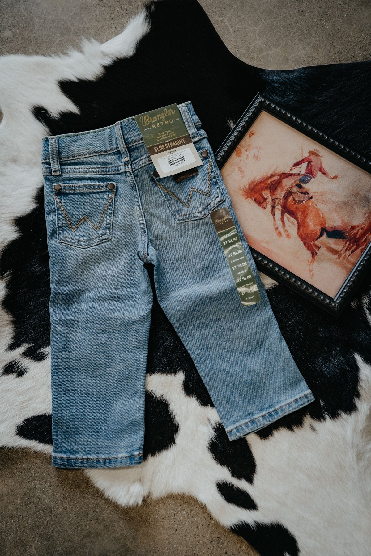 'Rylie' Boy's Retro Slim Straight Jeans by Wrangler (Slim & Reg. Fit)