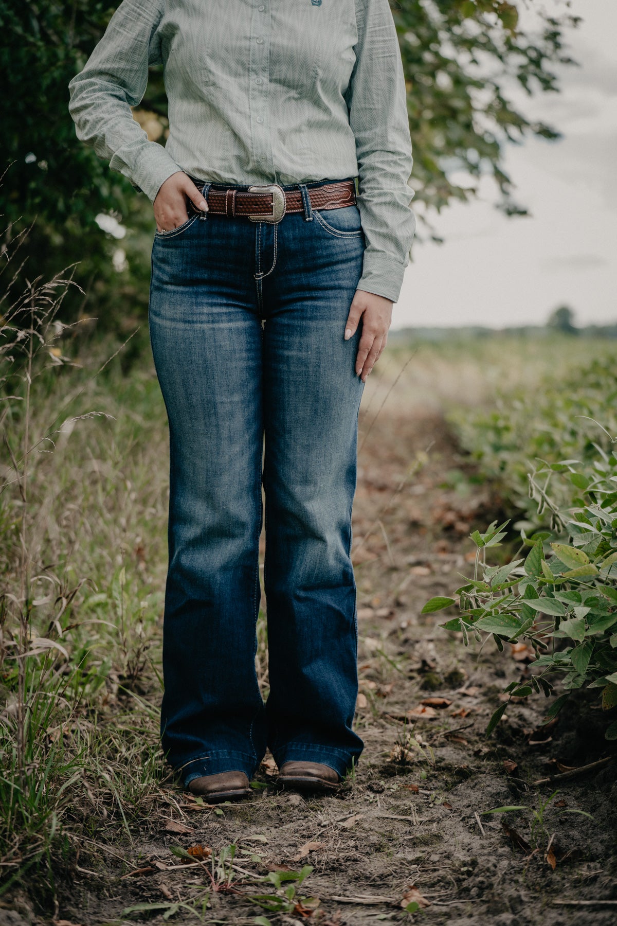 'Kacy' Dark Wash Perfect Rise Trouser by Ariat