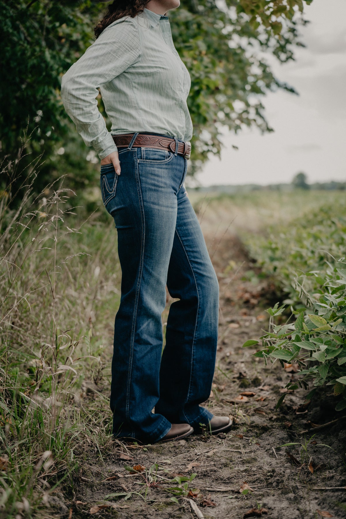 'Kacy' Dark Wash Perfect Rise Trouser by Ariat