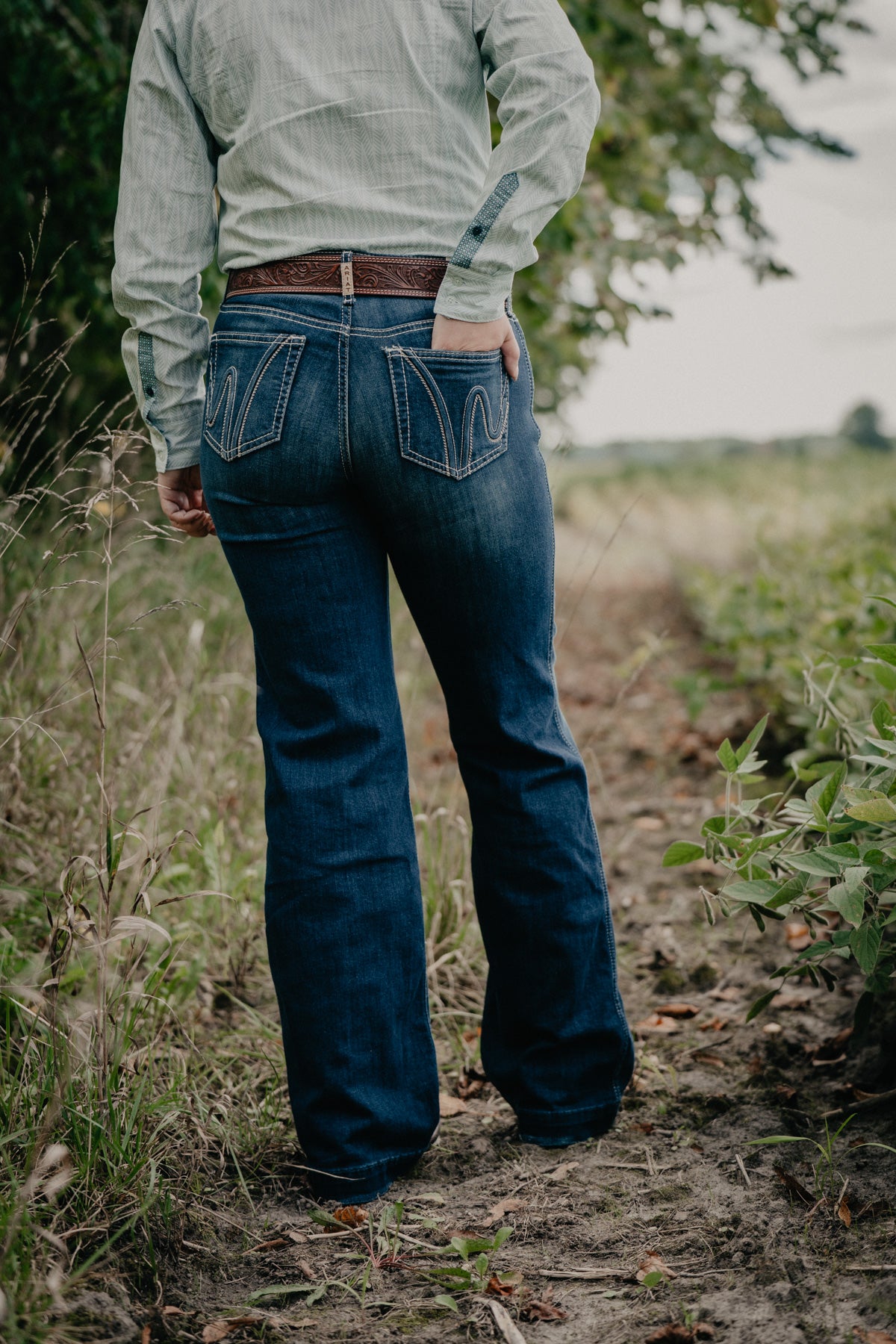 'Kacy' Dark Wash Perfect Rise Trouser by Ariat