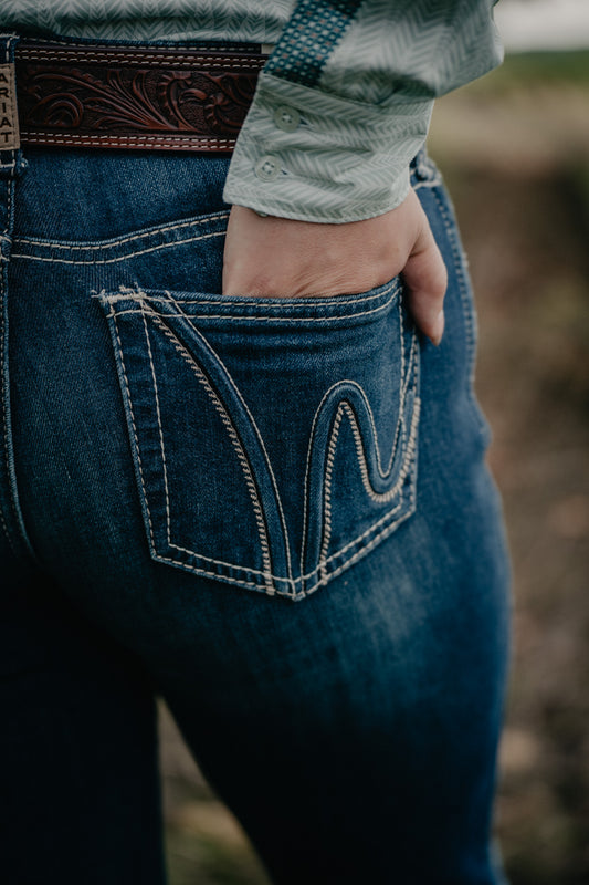 'Kacy' Dark Wash Perfect Rise Trouser by Ariat