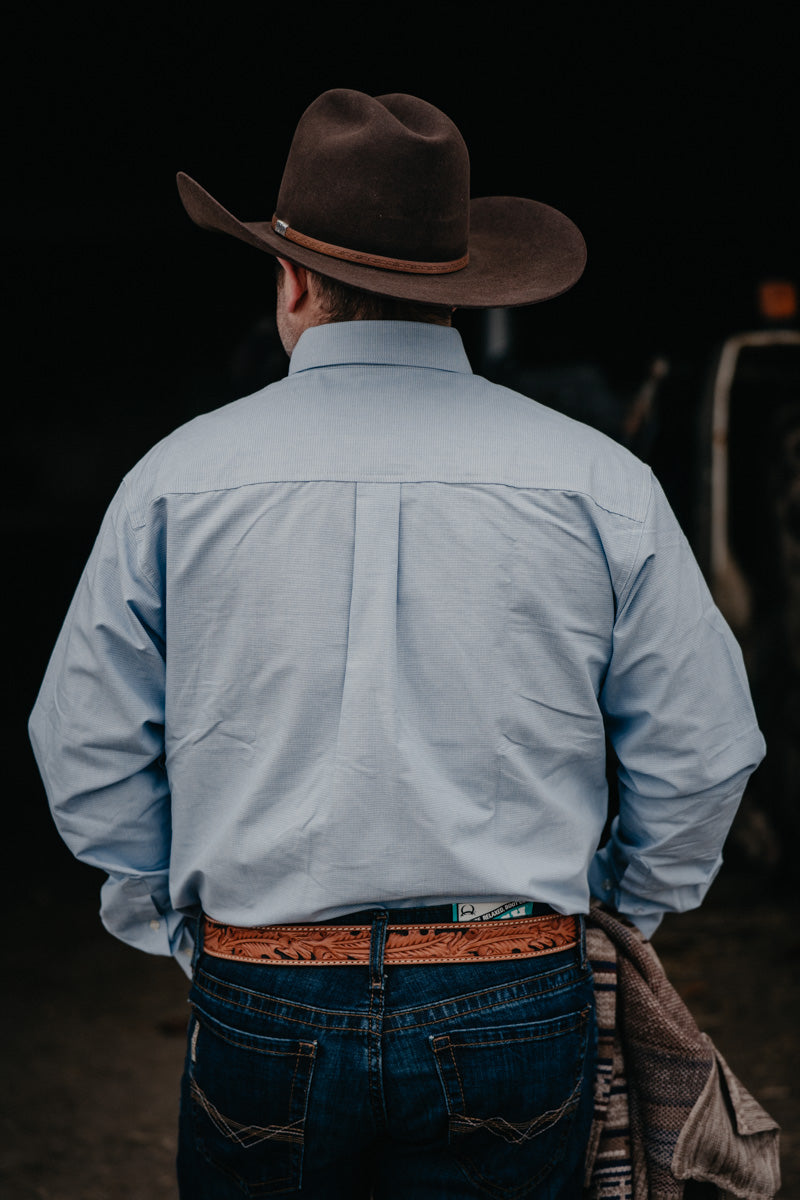 'Ross' Baby Blue CINCH Classic Fit Long Sleeve Button Down (S-XXL)