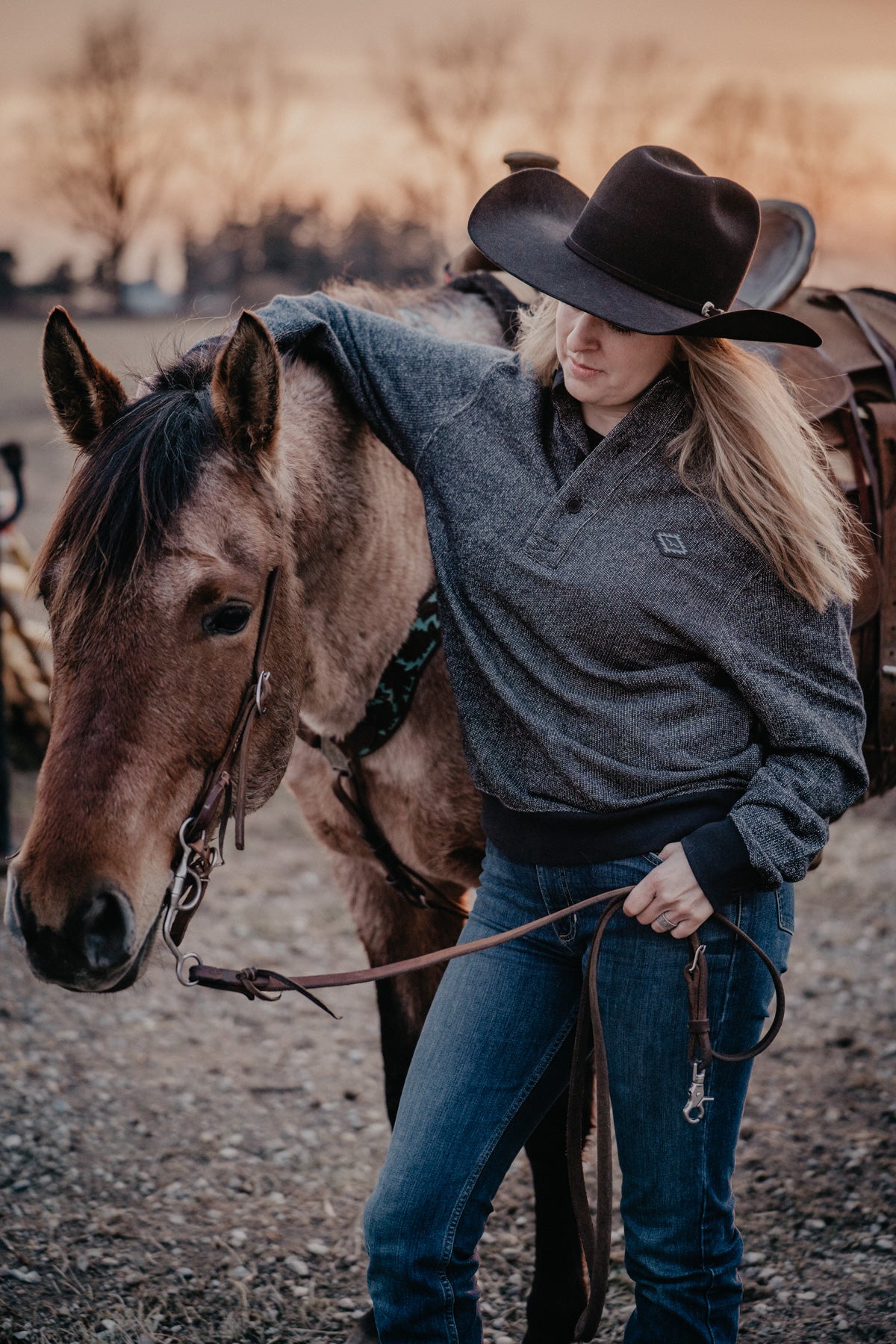 'Kingswell' Men's Black Kimes Ranch Quarter Button (S - XL)