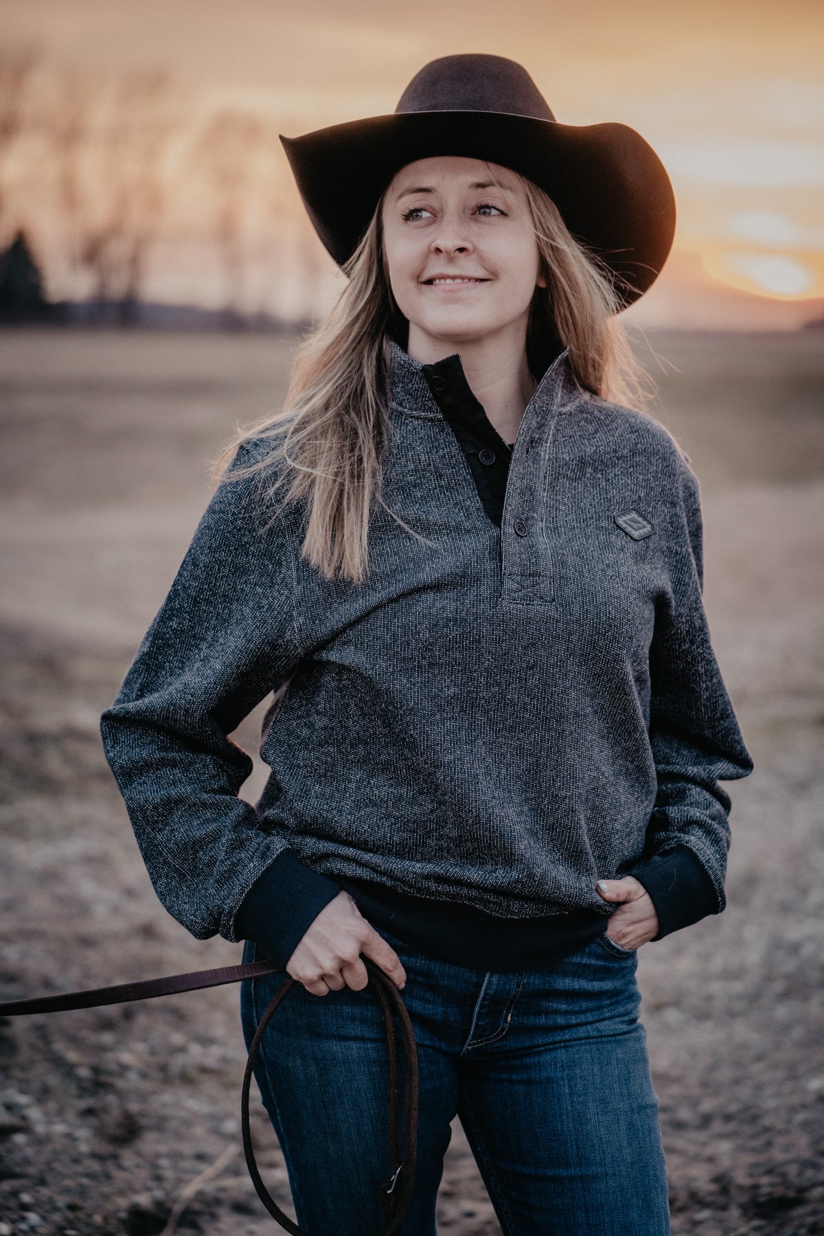 'Kingswell' Men's Black Kimes Ranch Quarter Button (S - XL)