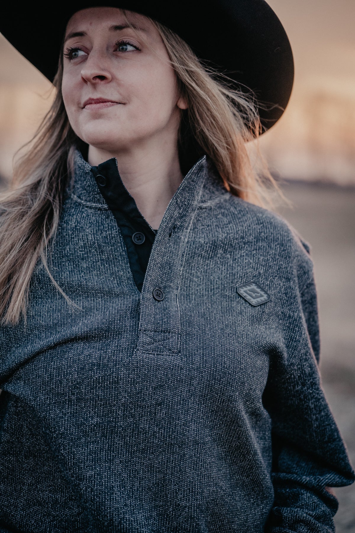 'Kingswell' Men's Black Kimes Ranch Quarter Button (S - XL)