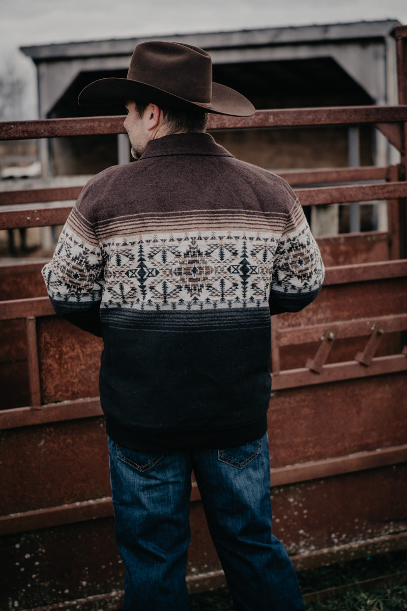 'Charles' Men's Border Jacquard Bomber Jacket by Panhandle (XS-XXL)