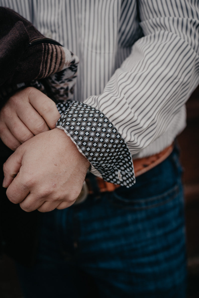 'Raymond' Striped CINCH Classic Fit Long Sleeve Button Down Shirt (S-XXL)