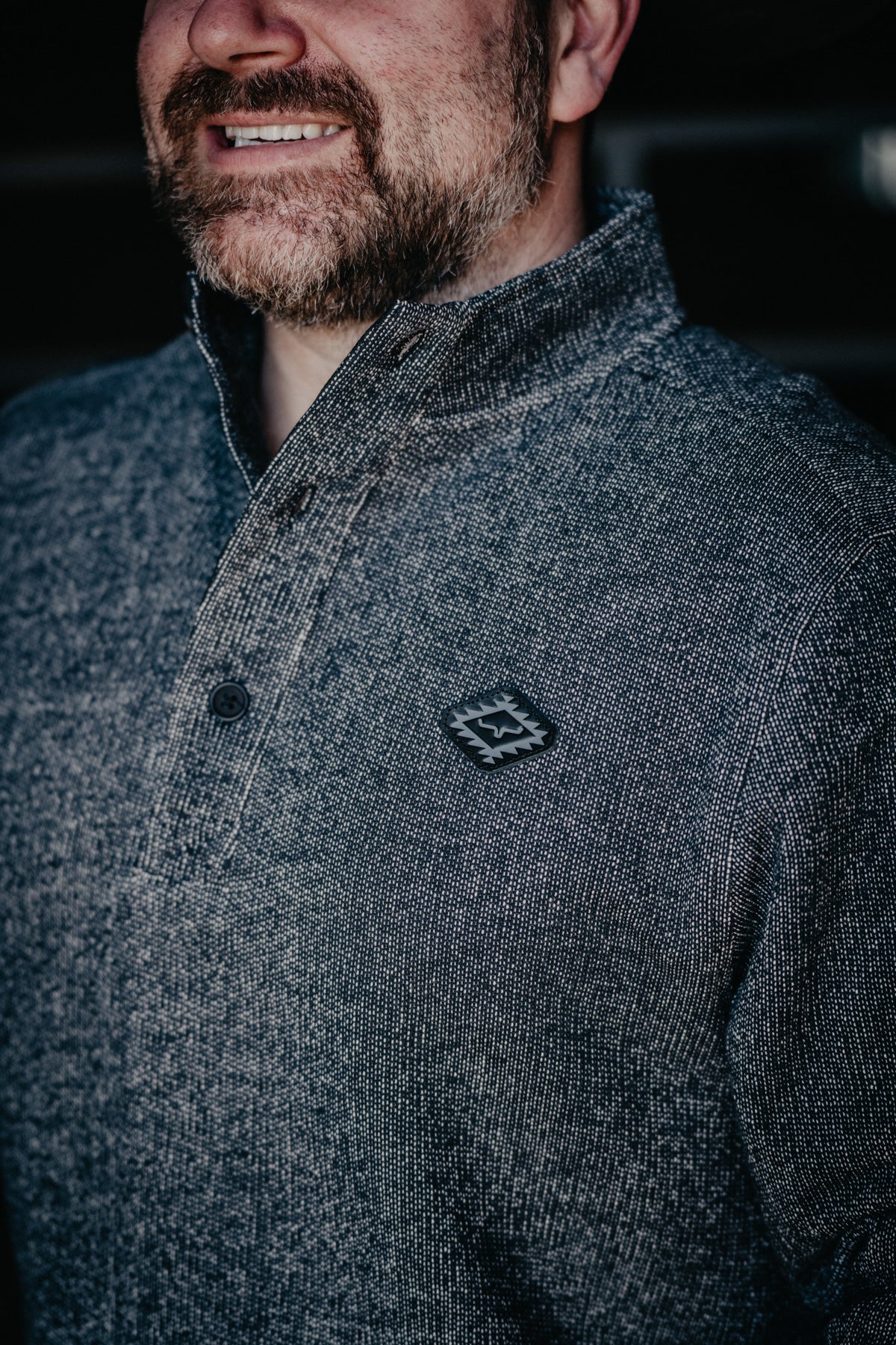 'Kingswell' Men's Black Kimes Ranch Quarter Button (S - XL)