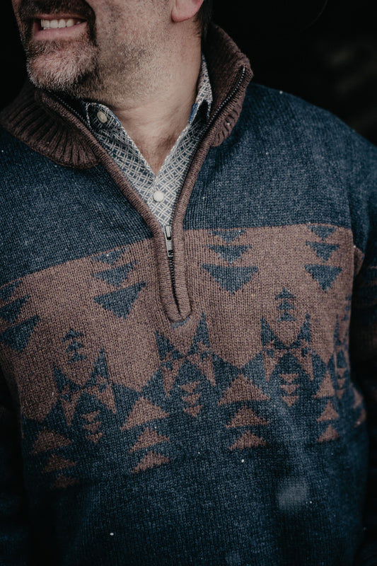 'Benny' Men's Stetson 1/4 Zip Sweater (S-XXL)