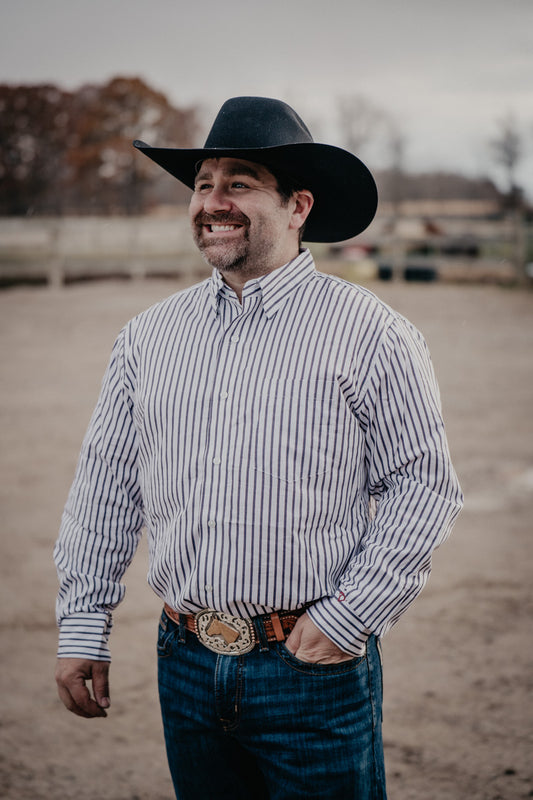 'Jax' Men's COJO Pinstripe Long Sleeve Shirt (S-XXL)