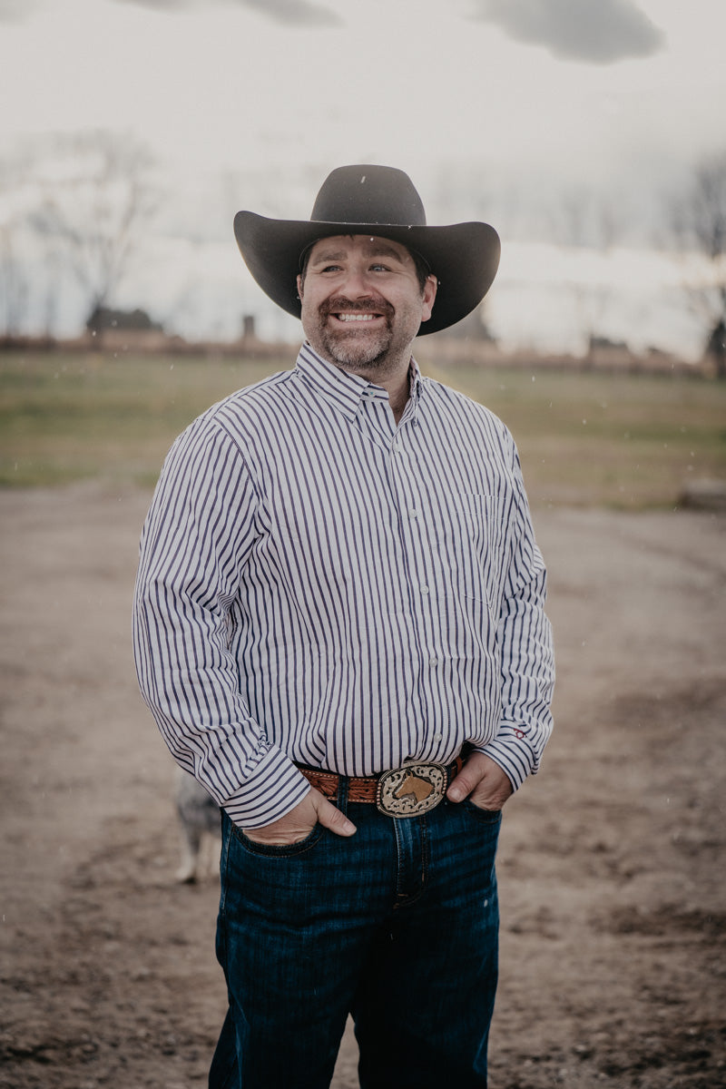 'Jax' Men's COJO Pinstripe Long Sleeve Shirt (S-XXL)