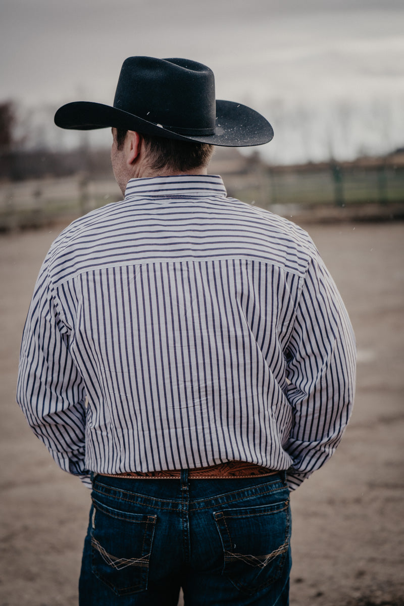 'Jax' Men's COJO Pinstripe Long Sleeve Shirt (S-XXL)