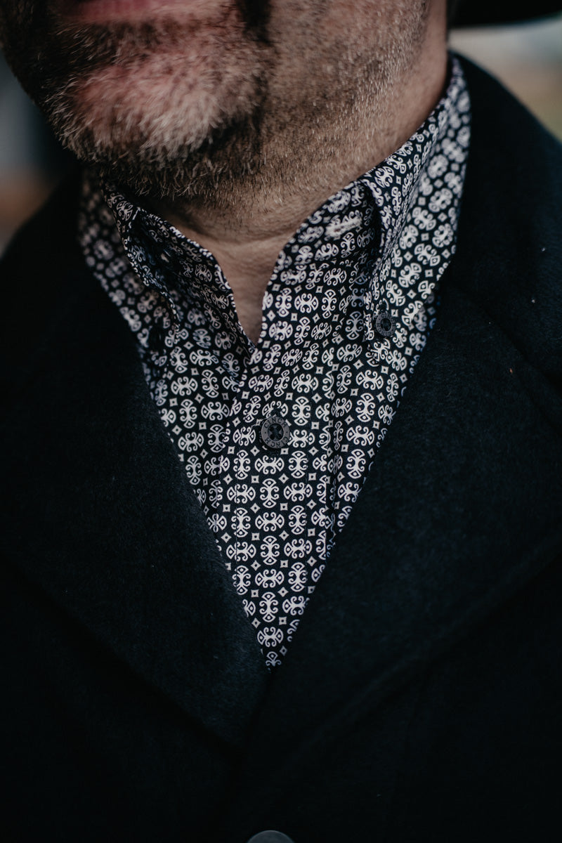 'Harlan' CINCH Men's Black Button Down Shirt (S-XXL)