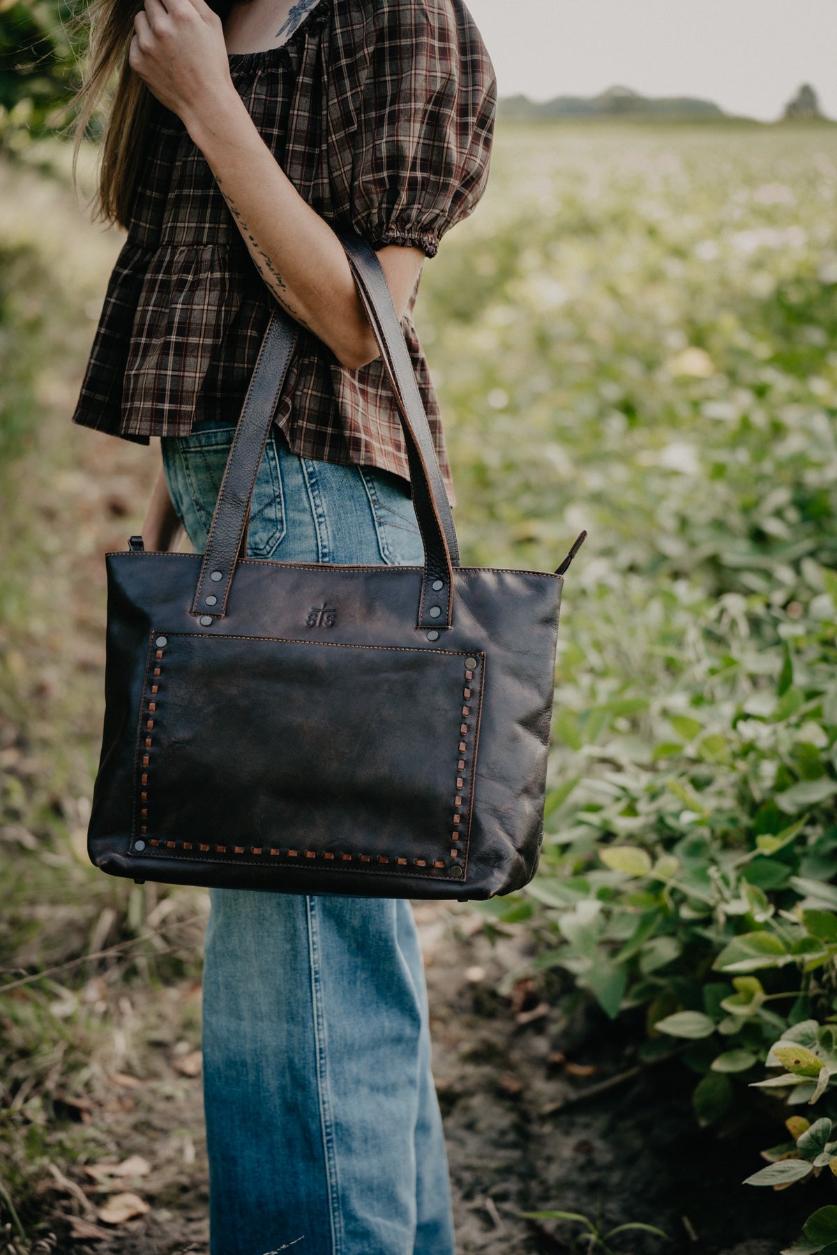 'Bandera' Chocolate Simple Tote