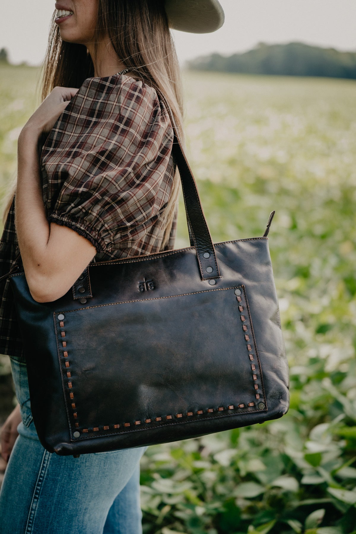 'Bandera' Chocolate Simple Tote