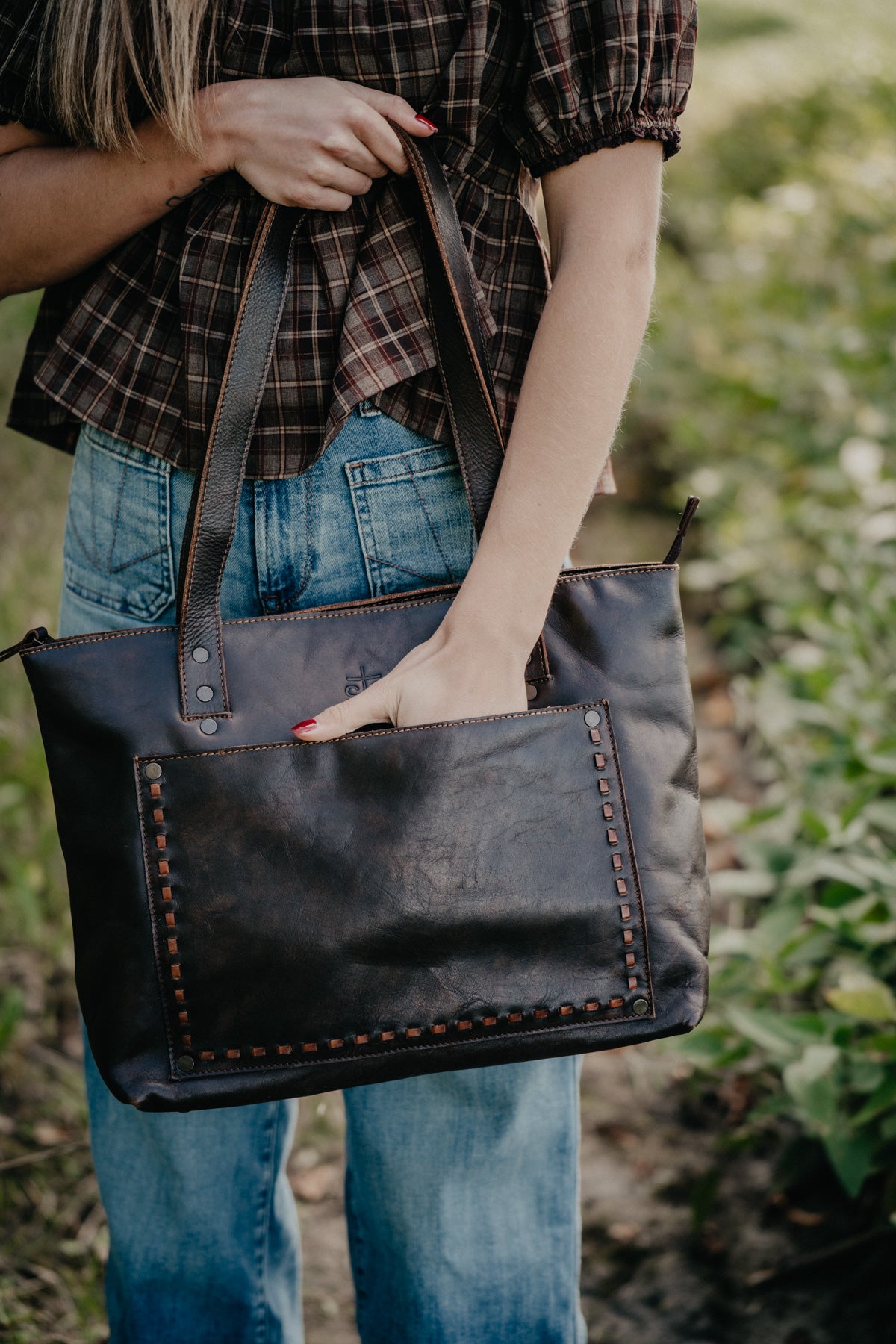 'Bandera' Chocolate Simple Tote