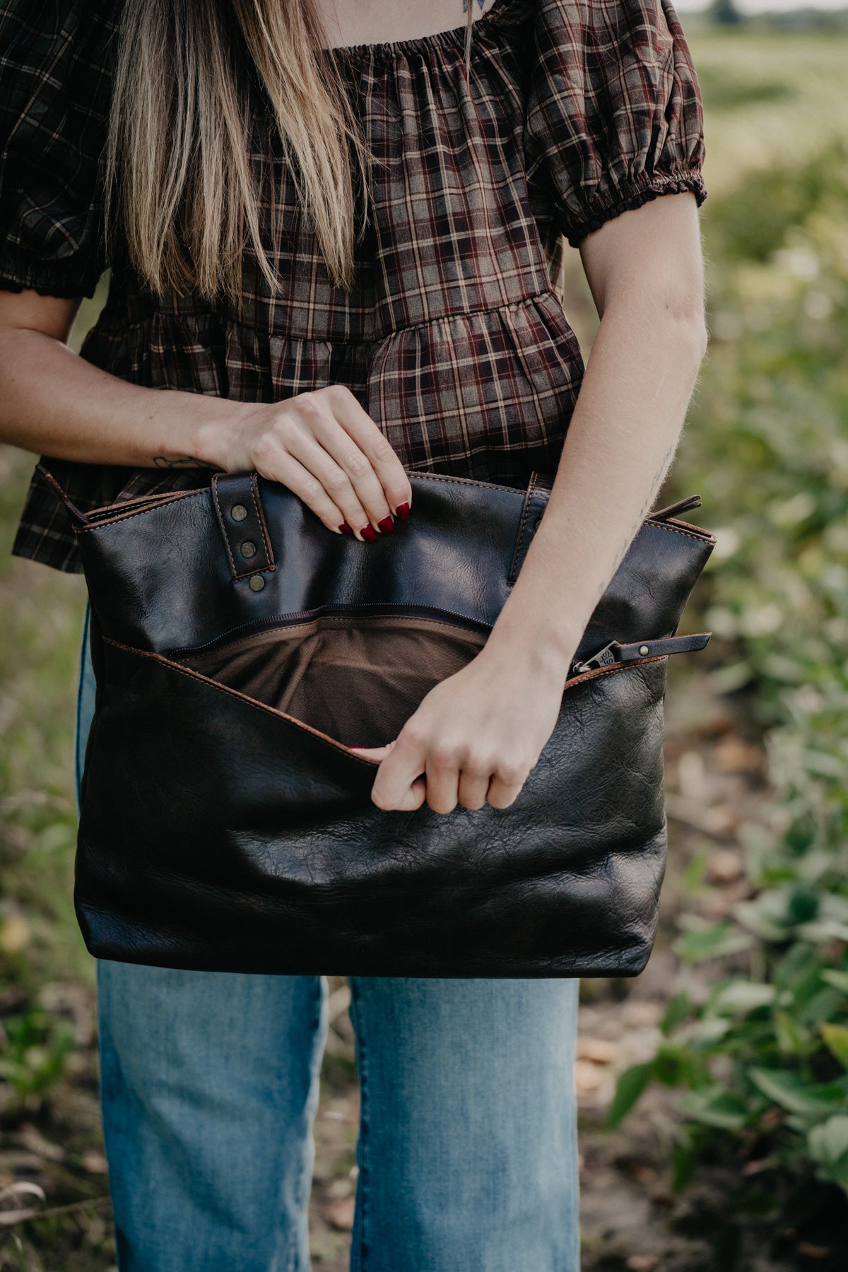 'Bandera' Chocolate Simple Tote