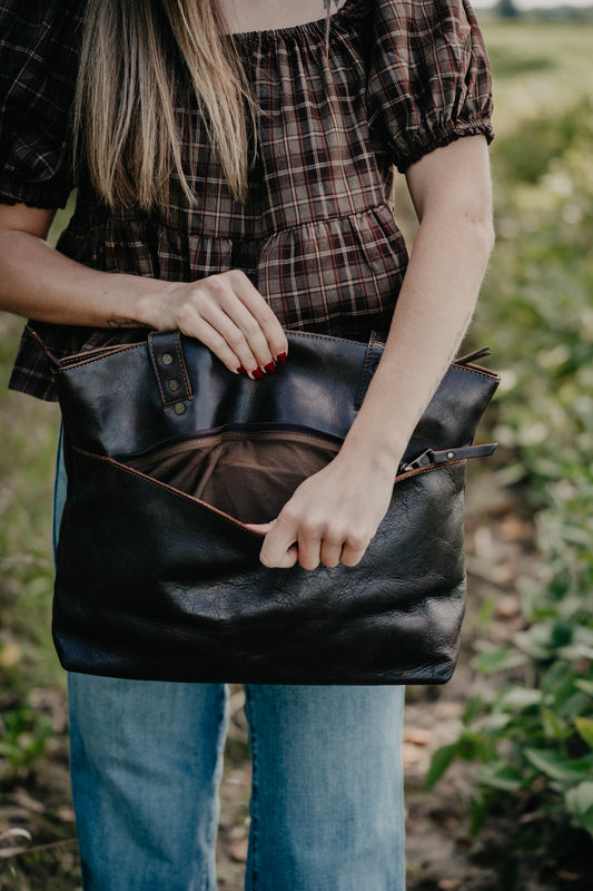 'Bandera' Chocolate Simple Tote