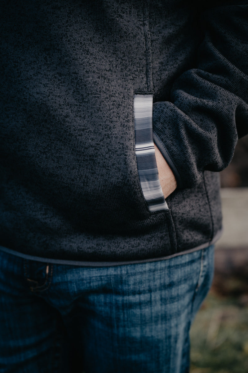 'Cody' Men's CINCH Knit Quarter Button Pullover with Aztec Accents  (S-XXL)